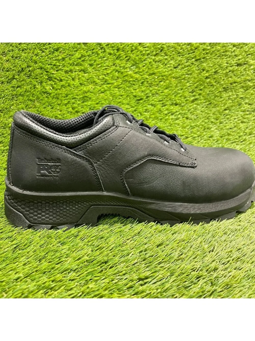 Timberland Pro Titan EV Mens Size 14E Triple Black Composite Toe Oxford Shoes